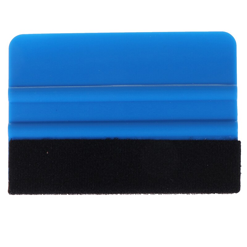 blue Vinyl Film Card Squeegee Car Foil Wrapping Suede Felt Scraper Window Tint Tools