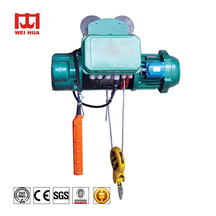 Engine motor electric wire rope hoist cherry picker shop crane 1 ton
