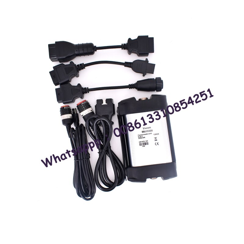 Excavator Diagnostic Tool Vocom 88890300 Multi-languages Vocom auto Truck Diagnose Square Interface diagnostic tool