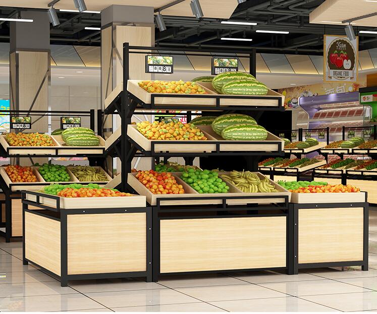 Supermarket fruit and vegetable shelf Zhongdao display shelf commercial convenience store snack fresh fruit and vegetable shelf