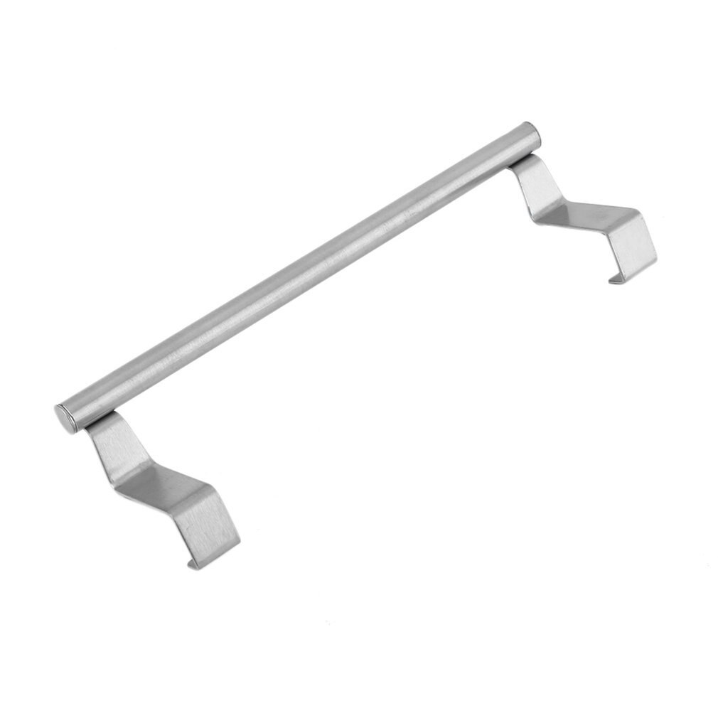1 pc Bathroom Door Kitchen Towel Over Holder Drawer Hook Storage Scarf Hanger Cabinet Hanging Stainless Steel Towel Rack
