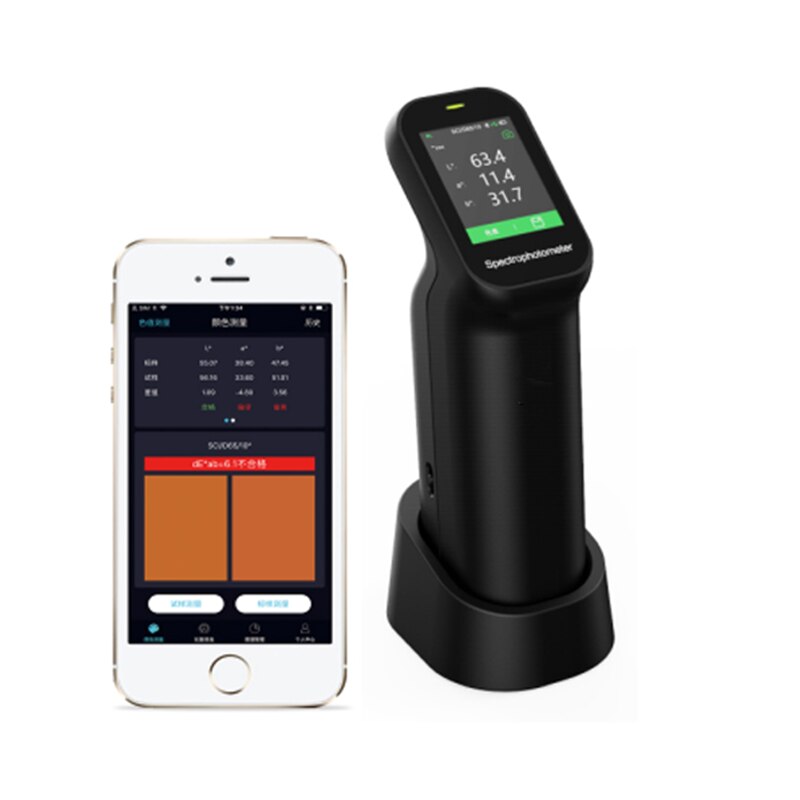 CS-500 Portable Reflectance Color Measure Device Spectrophotometer to Colour Difference Detla E