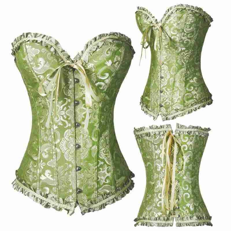 Sexy Women Lace Up Corset Bustier Top Corset Boned Waist Trainer Body Shaping And Slimming Clothing Plus Size XS-6XL Underwear