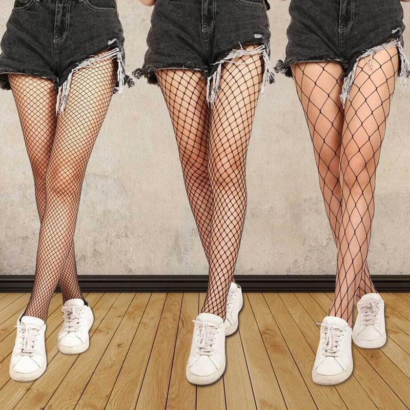 Hollow Out Sexy Pantyhose Black Women Tights Stocking Fishnet Stockings Club Party Hosiery Calcetines Female Mesh