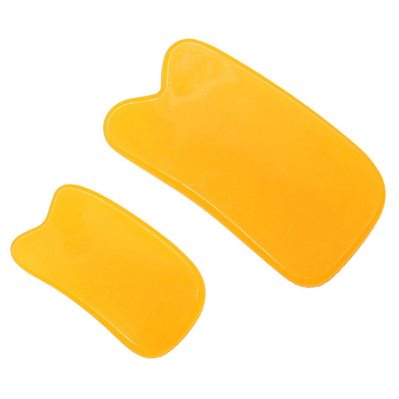 1PC Guasha Beeswax Resin Massager Natural Massager Scrapping Plate For Body Chakra Healing Reiki Massage