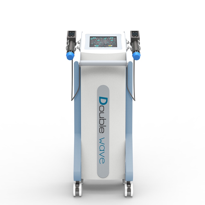 Double Handles Worked Together ESWT Shock Wave Machine Pain Treatment Sport Rehabilitation Machine