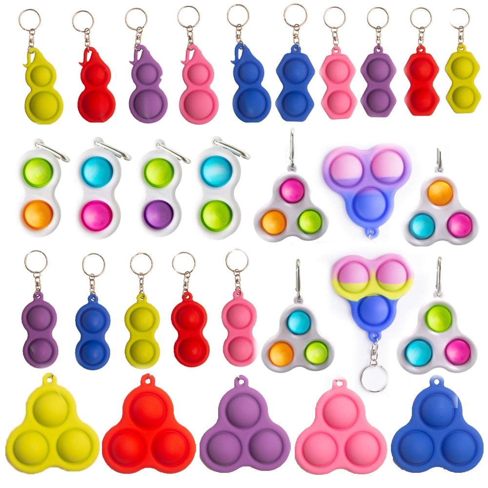 Montessori Fidget Simple Dimple Toy Push Stress Relief Toys Hand Fidget Toys For Kids Adults Early Educational Autism Special