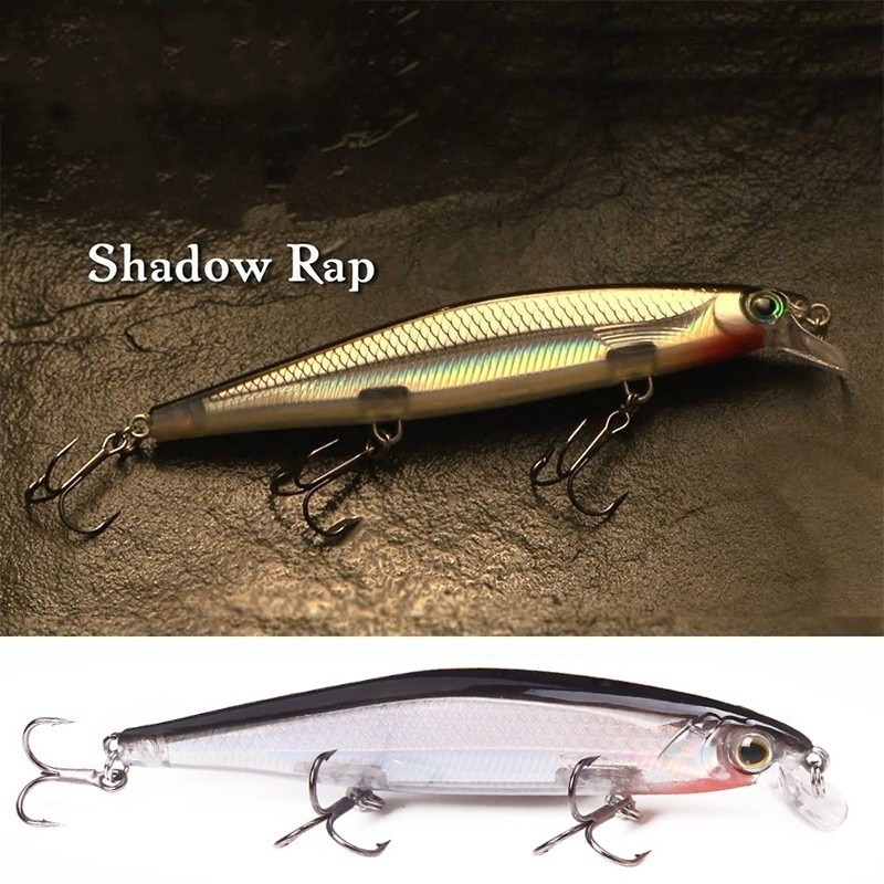 12.9g/11cm Minnow Lure Wobbler Fishing Lure Artificial Jerkbait High Quality Hooks Shallow Diving Suspending