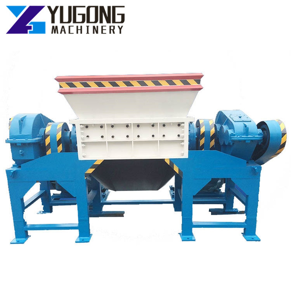 Old Tire Shredding Machine Rubber Crushing Shredder Manufacturer Industrial Shredder Machine