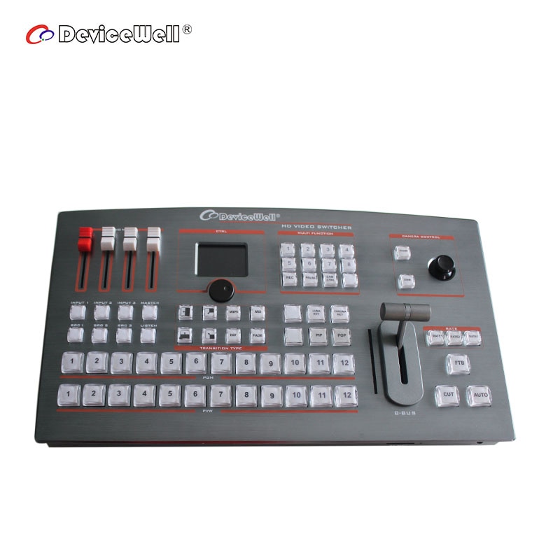 DeviceWell HDS6112 Live Broadcast TV Studio HD SDI CCTV Camera 10-bit 1920x1080I Output Video Switcher