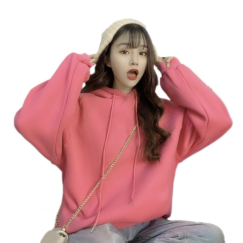 Hoodie Women Autumn Winter Long Sleeve Hoodie Cute Ox Horn Hood Oversize Sweatshirt