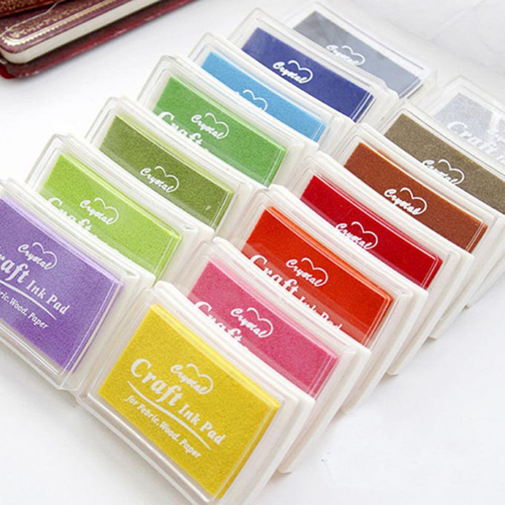 Bright Color DIY Creative Water Drop Inkpad Set Inkpads Scrapbooking Oil Rubber Stamps Ink Pad Shape Kwaii Book Decoration