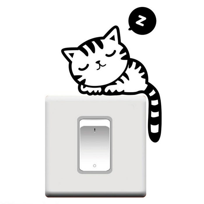 Room Window Wall Decorating Switch Vinyl Decal Sticker Decor Cartoon