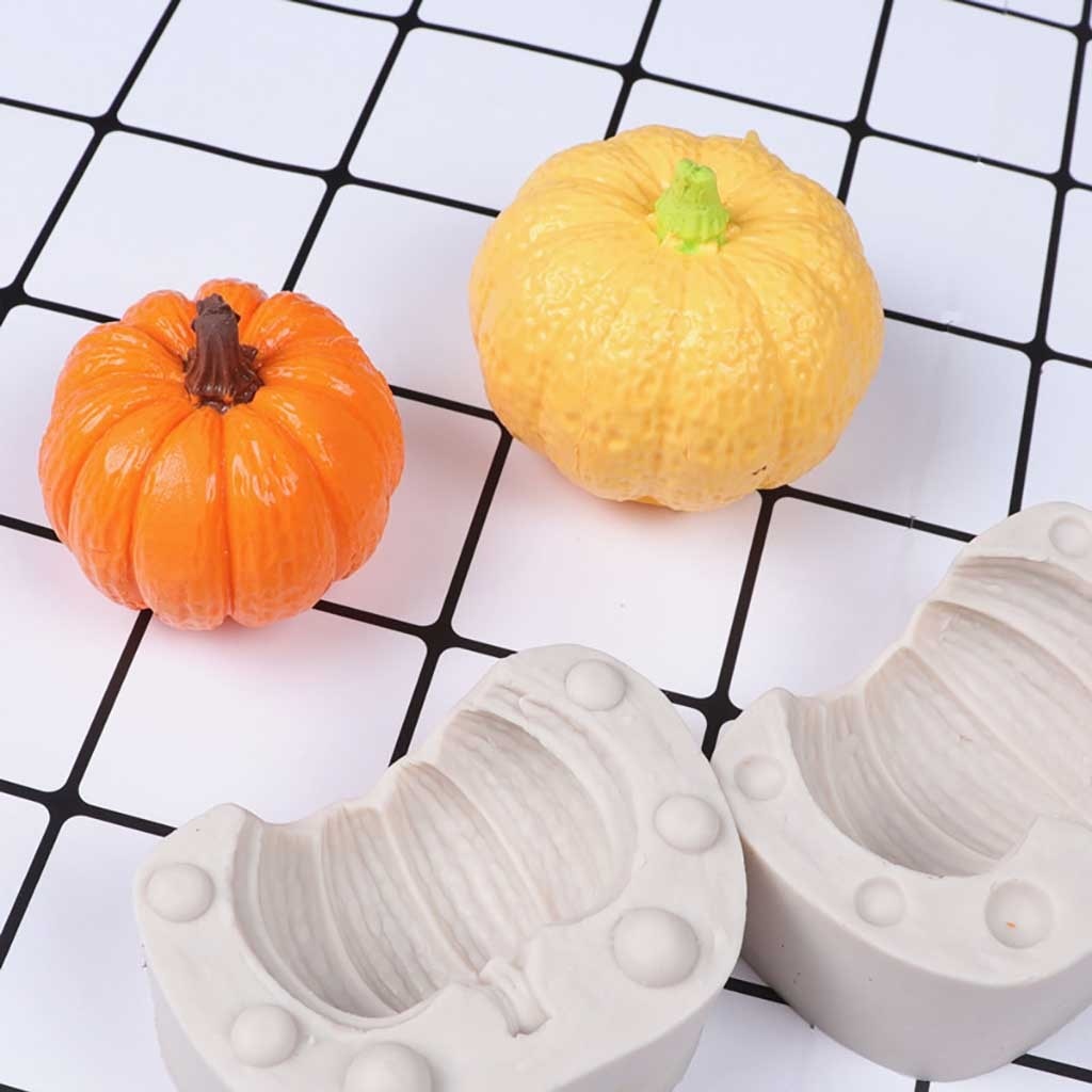 Single Grid 3d Pumpkin Silicone Mold Mini Pumpkin Mold Baking Party Decor Food Diy High Candy Chocolate Gumpaste Mould 2021