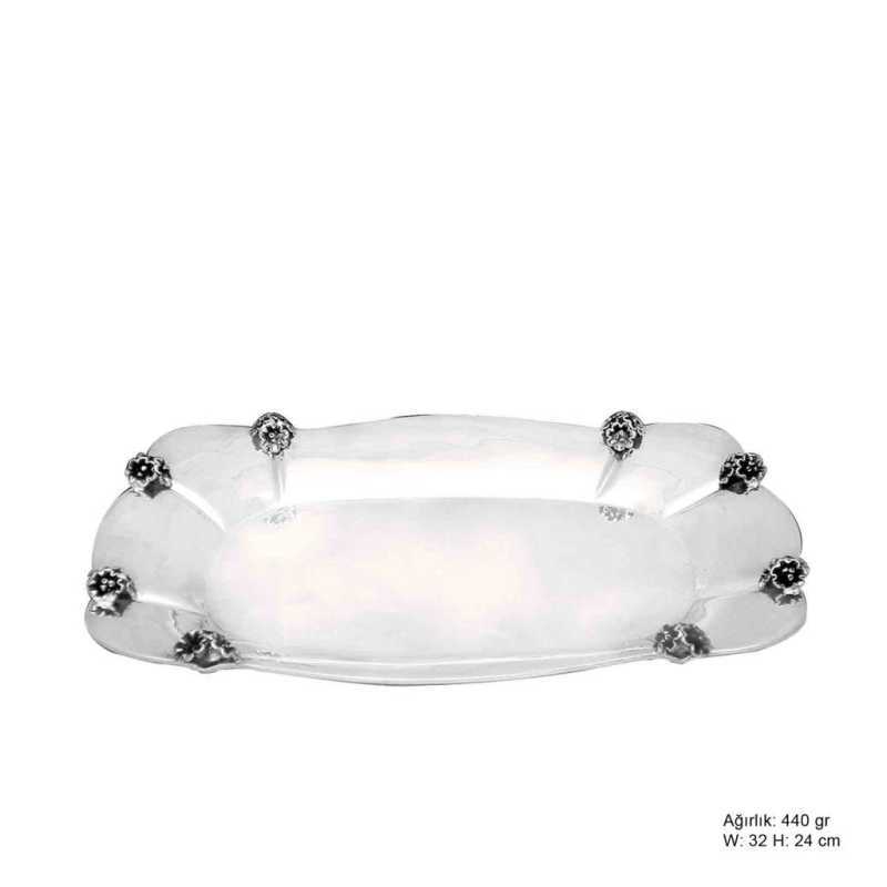 Orchid Motif Silver Çikolatalık