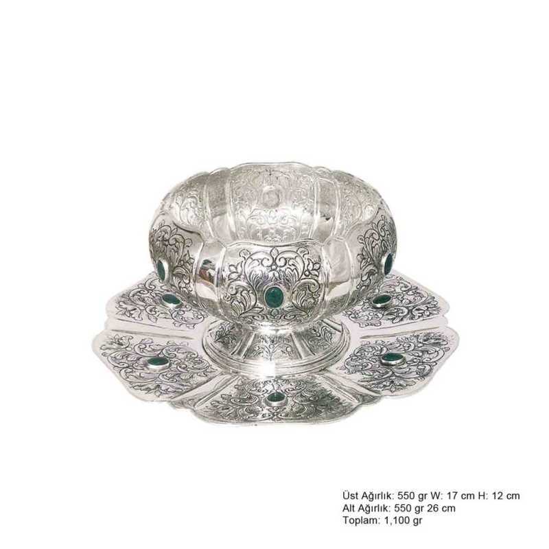 Tulip Pattern Silver Boller