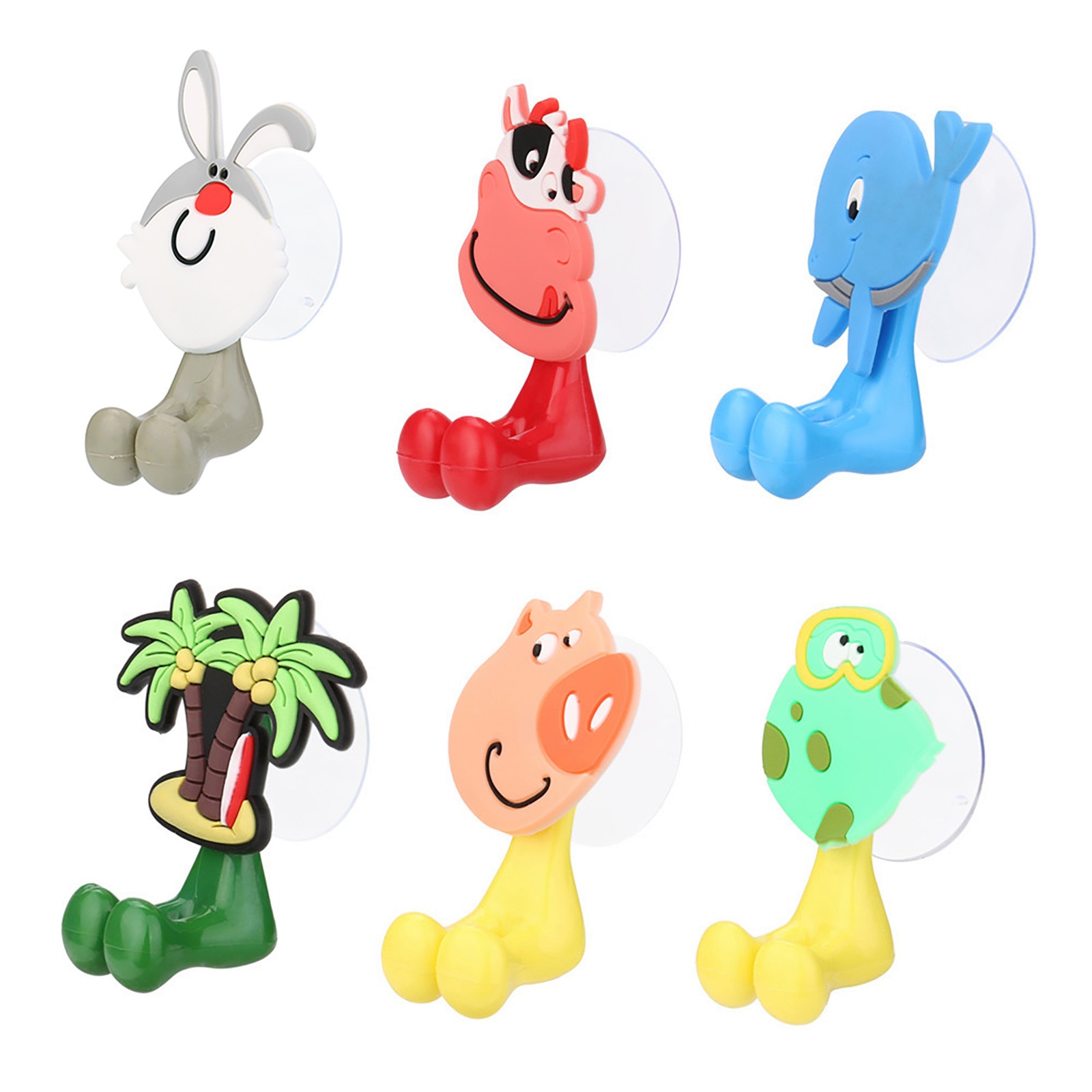 Lovely animal Fridge Hook Key Wall Crochet Holder Removable Kitchen Hooks Home Decor key holder wall can Washed holder wall hook
