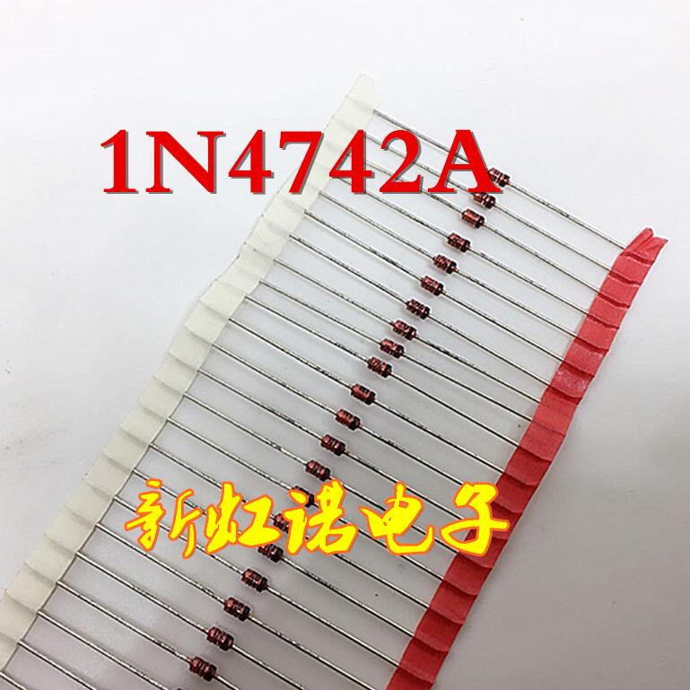 5Pcs/Lot New Original 1W Zener Diode Glass N4742 1n4742a 12 V 20 Clap Integrated circuit Triode In Stock