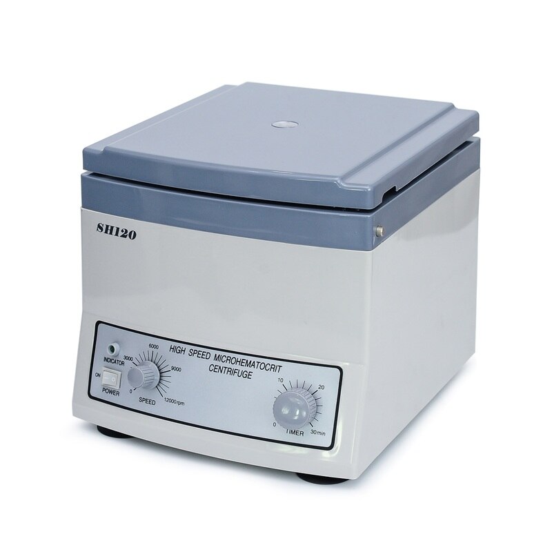 SH120 Tabletop Micro Haematocrit Laboratory Centrifuge Machine 15300xg with 24 Tubes CE
