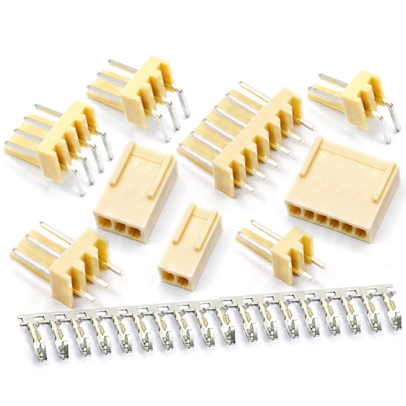 10set KF2510 connector 2.54MM connector plug + straight needle seat + terminal 2P 3P 4P 8P 10P etc.