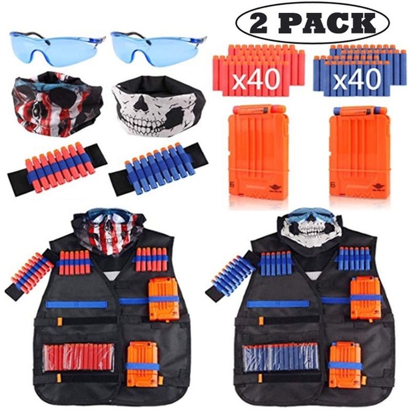 For Nerf ChildrenBlack Tactical gun Accessories Waistcoat Ammo Holder Elite Pistol Bullets Toy Clip Darts