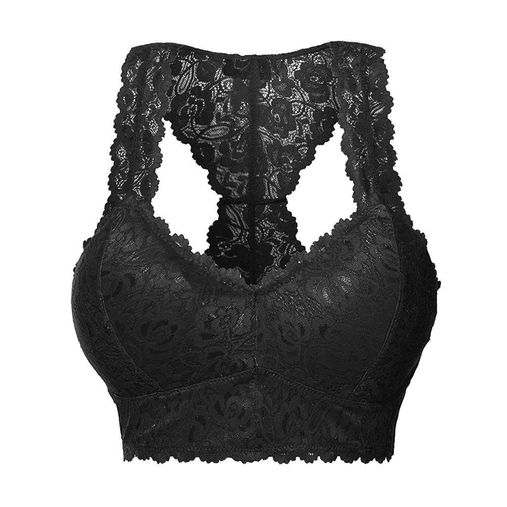 Women Fitness Yoga Sports Bra Padded Push Up Bra Female Lace Crop Top Yoga Gym Shirts Sport Brassiere Tops Vest Seamless Bra FT