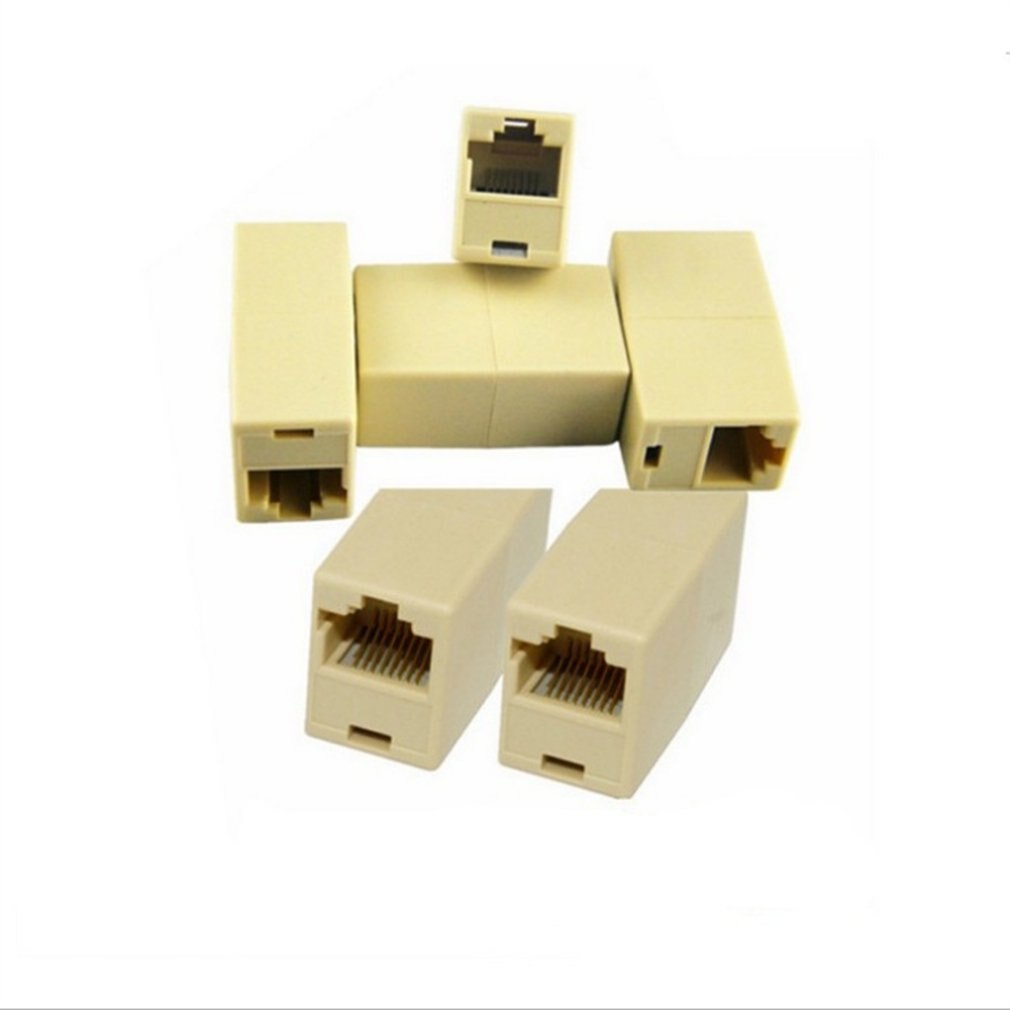 RJ45 Network Cable Connector Network Ethernet Dual Straight Head Lan Cable Joiner Coupler