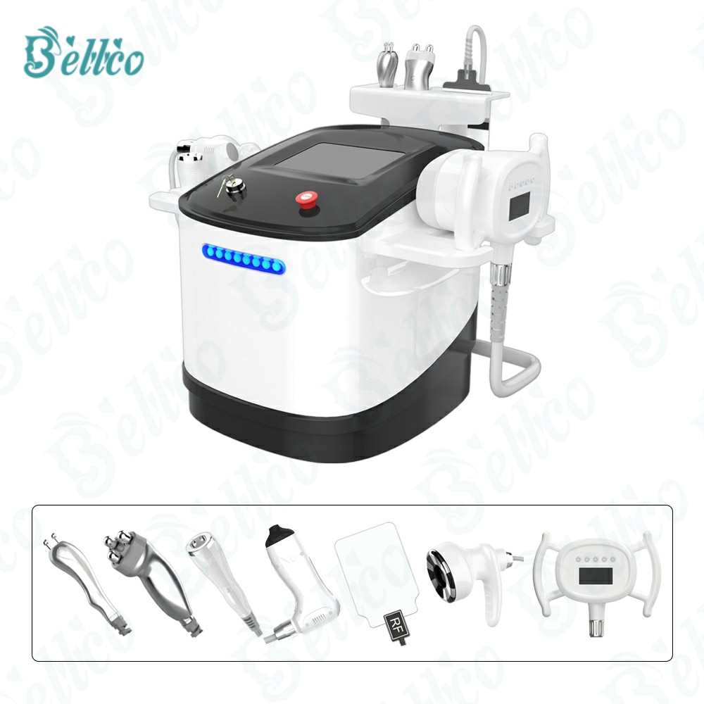 Multifunction Vela Monopolar Cavitation Machine Laser Pads Skin Tightening Vacuum Slimming Machine Anti Cellulite Massager