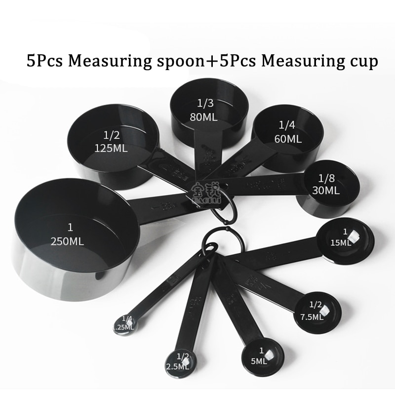 5/10pcs Kitchen Measuring Spoons Teaspoon Coffee Sugar Scoop Cake Baking Flour Measuring Cups Kitchen Cooking Tools ZXH