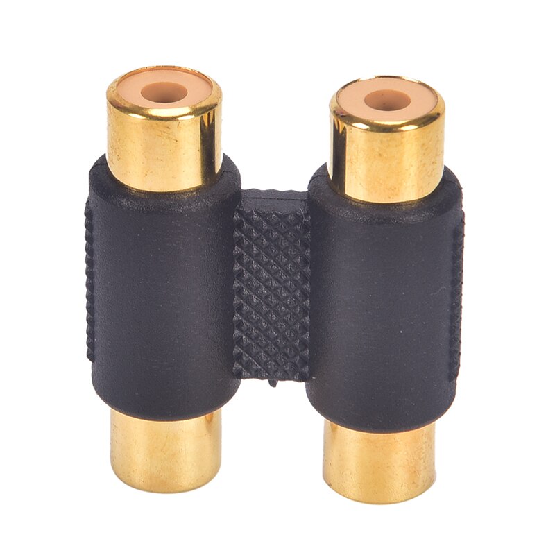 Double Dual 2 Head RCA Female To Female Audio Connector Adaptor Phono Coupler Video Connector Plug Socket RCA Phono Twin Coupler