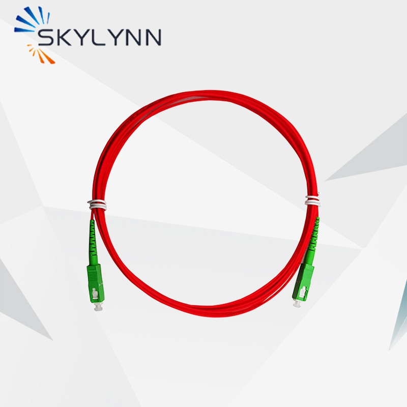 1000Pcs Fiber Optic Extension Cord, New Condition SC / A SM G657A2 3.5 Meter Length 1.6mm Optic Patch Cable Red Tight Buffer