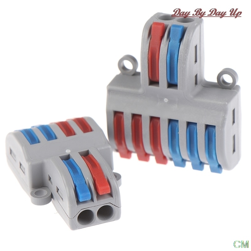 Universele Mini Snelle Draad Connector Bedrading Elektrische Kabel Conector Led Lamp Push In Terminal Blok SPL-62 SPL-42 Splic