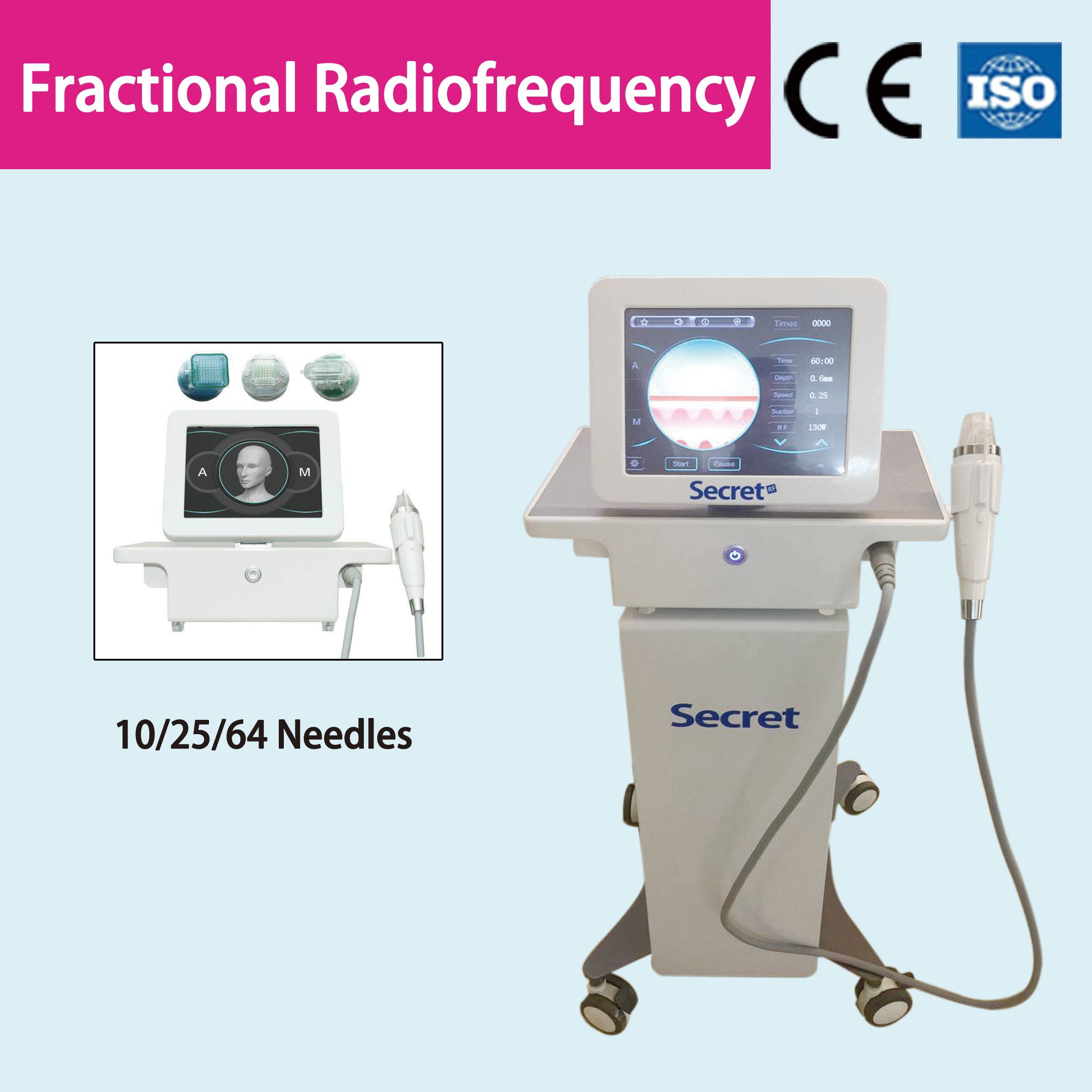 2021 New Design 4 tips Fractional machine - Secret Micro-Needle Fractional RF beauty machine use for professional beauty spa