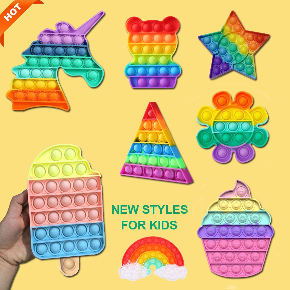 Fidget Toy Push Bubble Autism Needs Squishy Antistress Reliever Sensory Toys Adult Child Funny Anti Stress for Kids