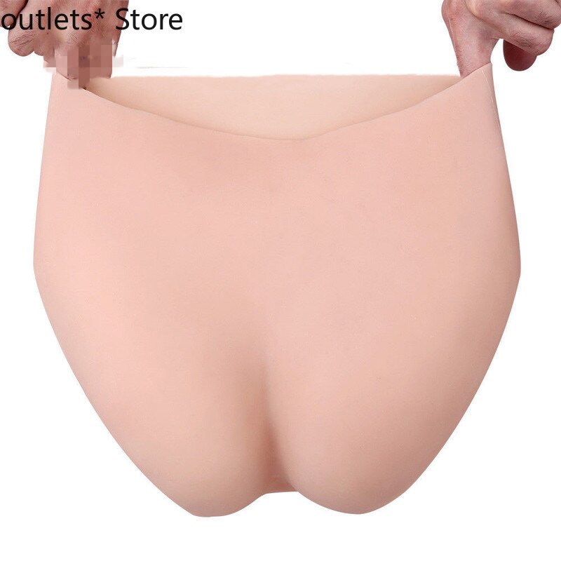 Full Silicone Underwear CD Trangender Butt Pads Enhancer Synthetic Leather Men Bodysuit Sexy Latex Pants Body Suit Crossdresser