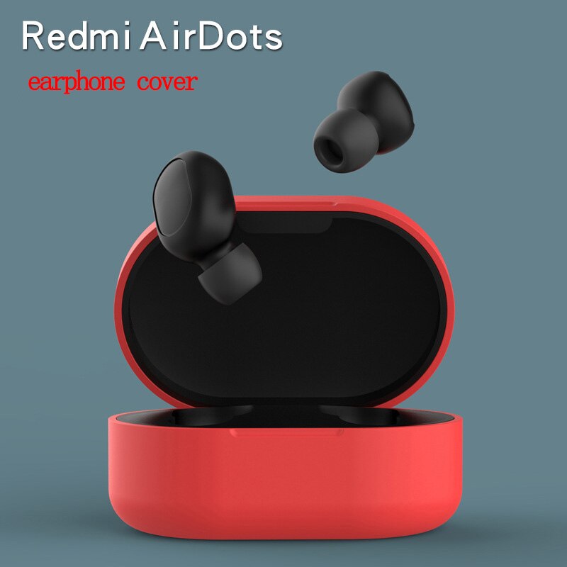 Soft Silicone Case Earphones Case Bluetooth Wireless Earphone Protective Cover Box For Xiaomi Redmi Airdots TWS Anti-fall