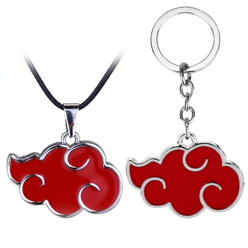 Blast Animation Around Ninjas Xiao Organization Red Cloud Necklace Alloy Key Fot Pendant