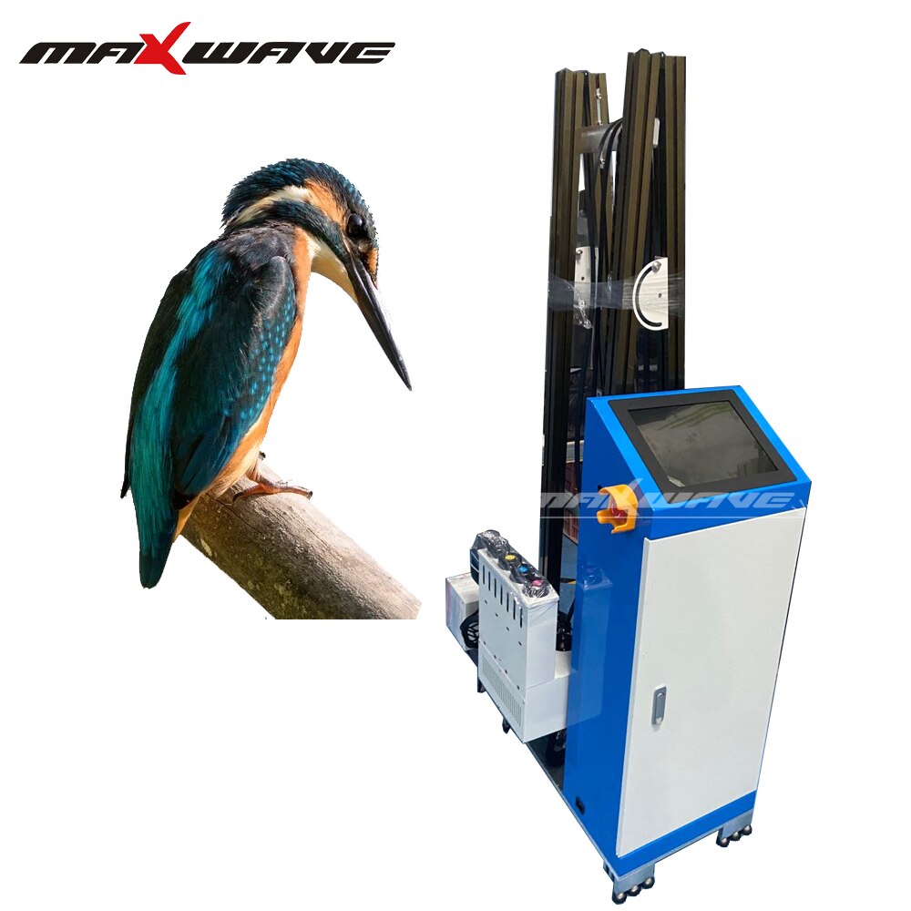 High Speed High Resolution 5 Color UV Ink Large Prints For Home Wall Printer Vertical 3D Wall Printer Factory Price