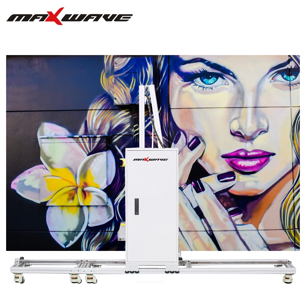 3D Wall Papers Automatic Vertical Wall CMYKW UV INK Digital Canvas Art Direct Image Printing Machine Price