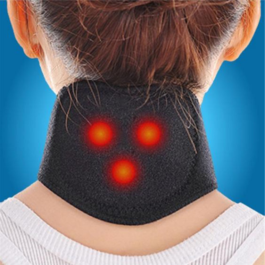 1pc Neck Belt Tourmaline Self Heating Magnetic Therapy Neck Wrap Belt Brace Pain Relief Cervical Vertebra Protect Health Care