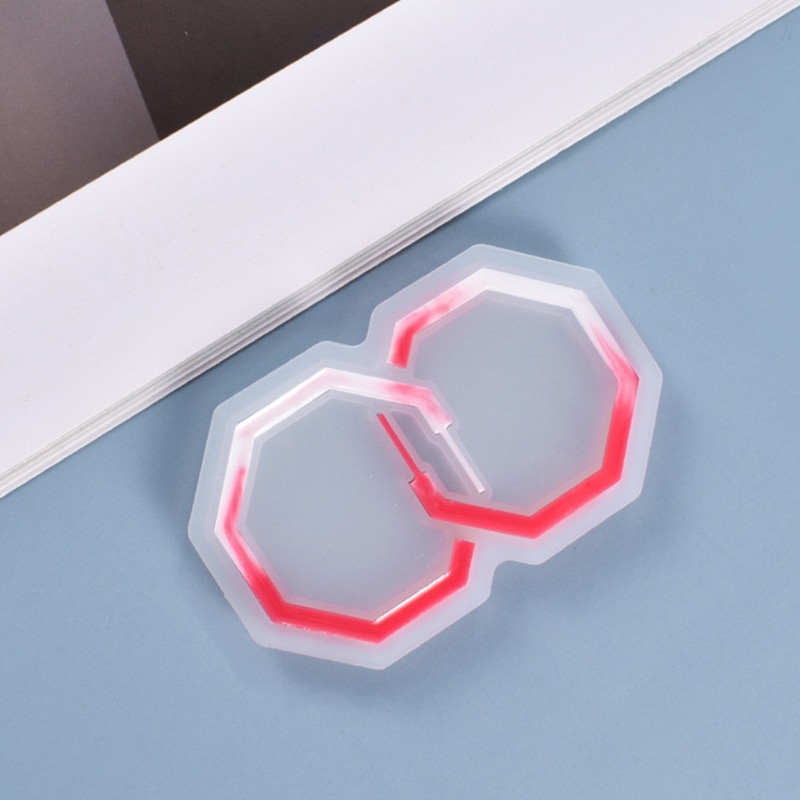 Crystal Epoxy Resin Mold DIY Crafts Jewelry Casting Tool Handmade Earrings Pendant Silicone Mould X4YA
