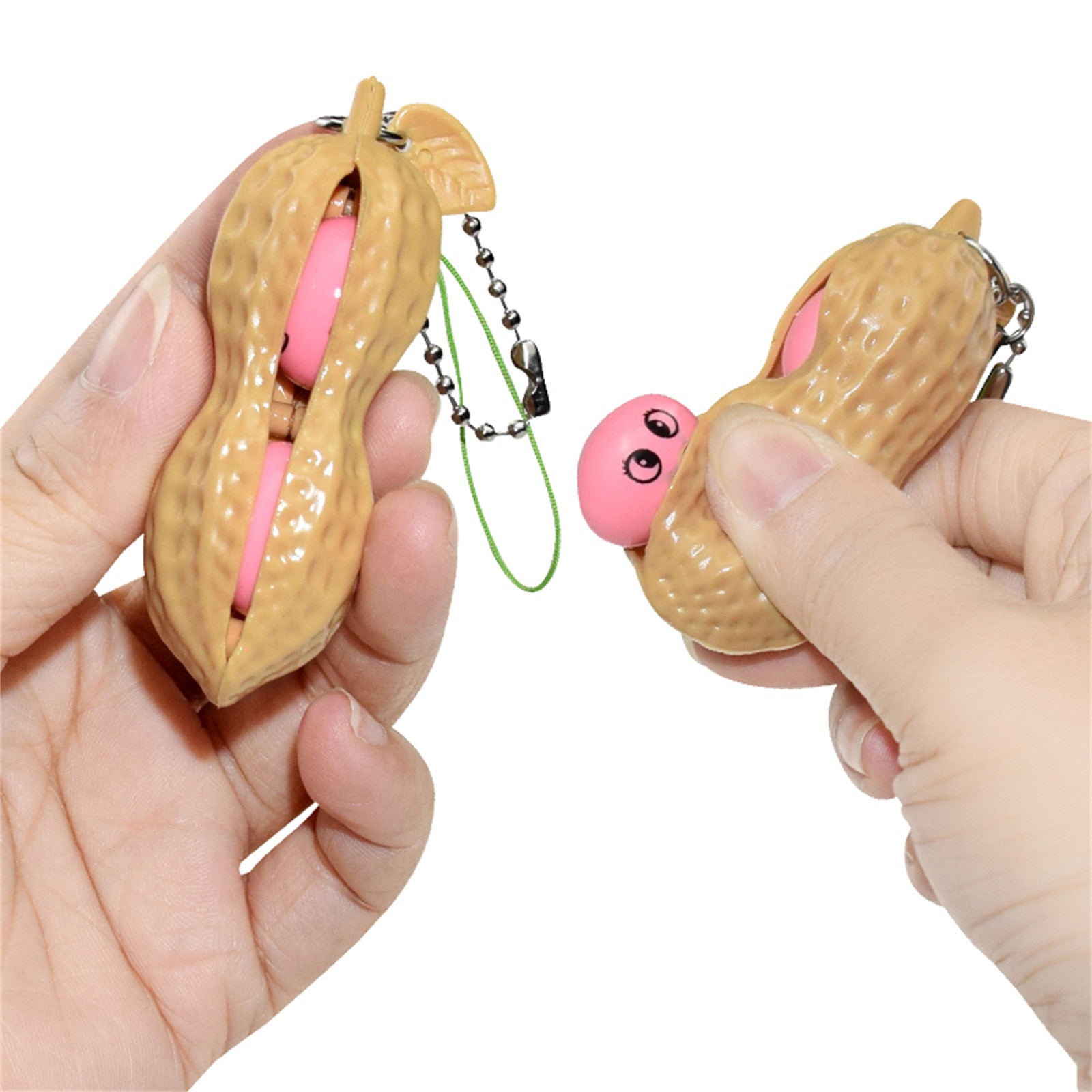 Infinite Peanut Edamame Toys Peas Beans Keychain Pops It Fidget Squishy Decompression Squeeze Antistress Figet Stress Popper Toy