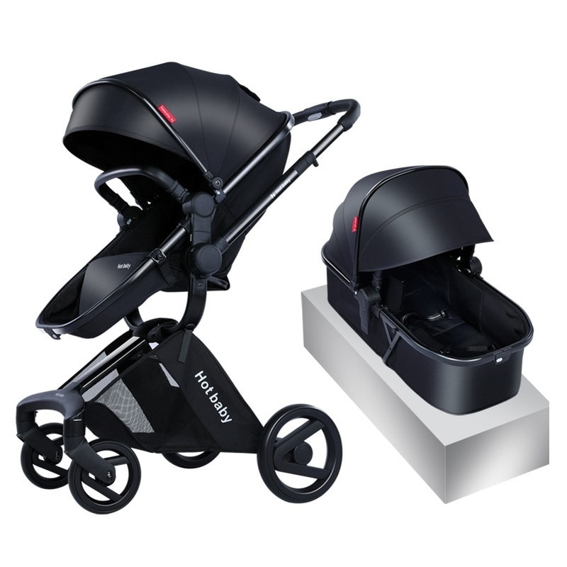 Light Folding Shock Absorber Simple Two-way Baby Cart High Landscape Can Sit and Lie Down Baby Stroller