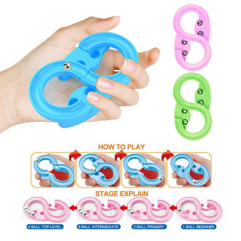 Mini 88 Steel Ball Track Game Toy Finger Stress Relief Decompression Toy Hand Eye Coordination Concentration Puzzle Training toy