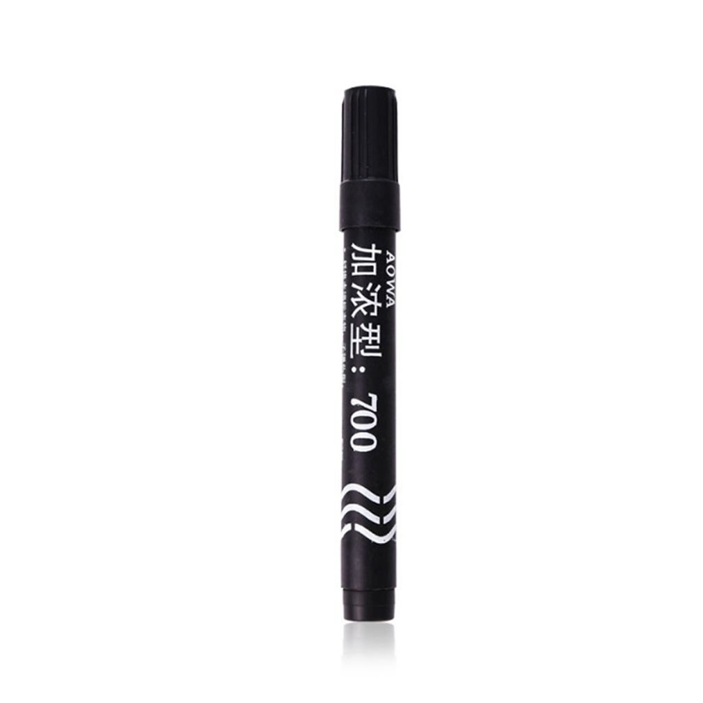 Enriched Marker Plastic Oily Waterproof Permanent Marker Pen Korean Stationery Student Outdoor Marking Ink Marker