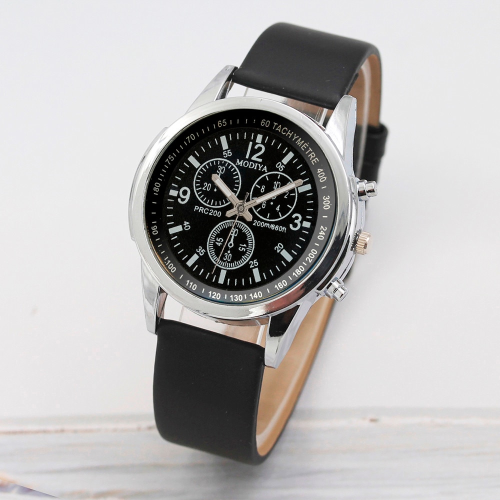 New Pop Ultra Thin Watch Men Three Eye Business Wristwatch Quartz Men Women Watch Leather Belt Watch Men Montre Pour Homme
