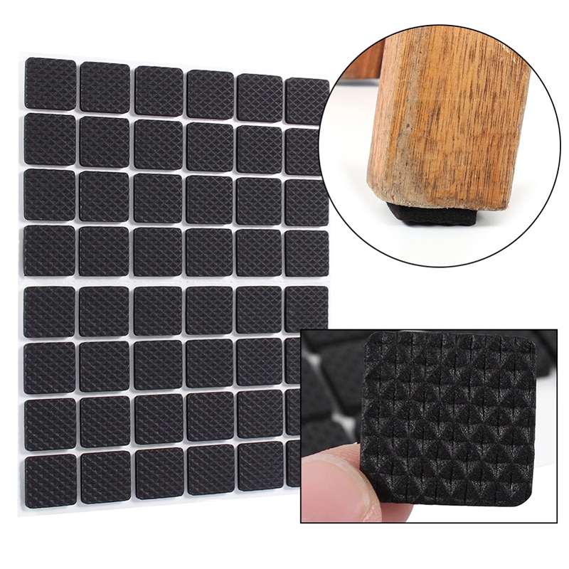 Tables Chair Foot Leg Cushion Sticky Mat Furniture Non-slip Protective Pad Self-adhesive Thickened Frubber Floor Anti-scratch