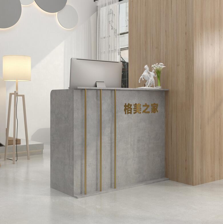 Simple and modern cash register counter clothing store beauty salon barber shop light luxury front desk