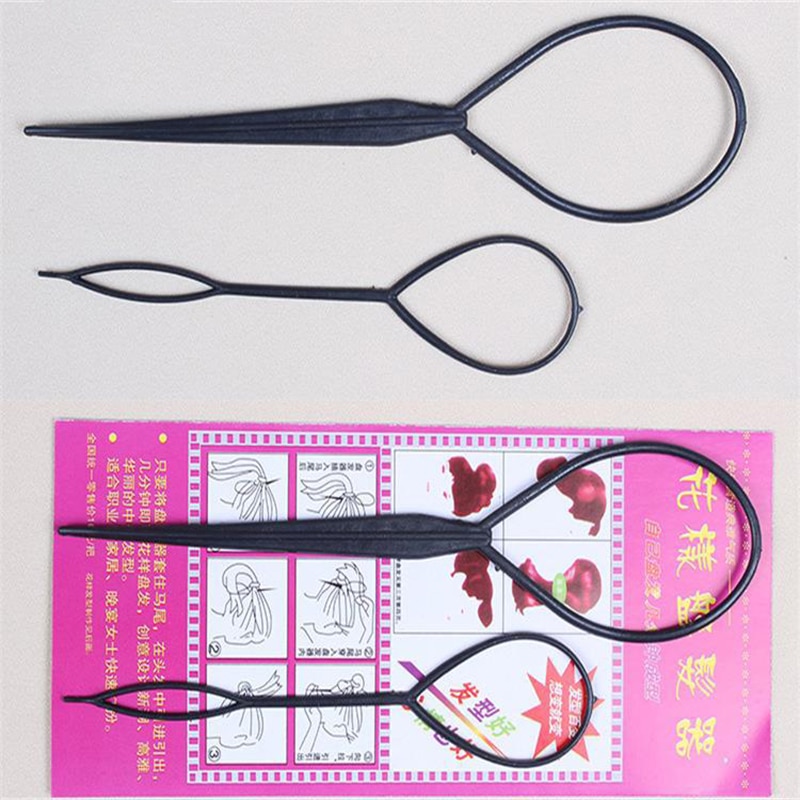 5 Colors Topsy Tail Hair Braid Ponytail Maker Hair Styling Tools Ponytail Creator Plastic Loop Hair Accessories Fashion 1Pc