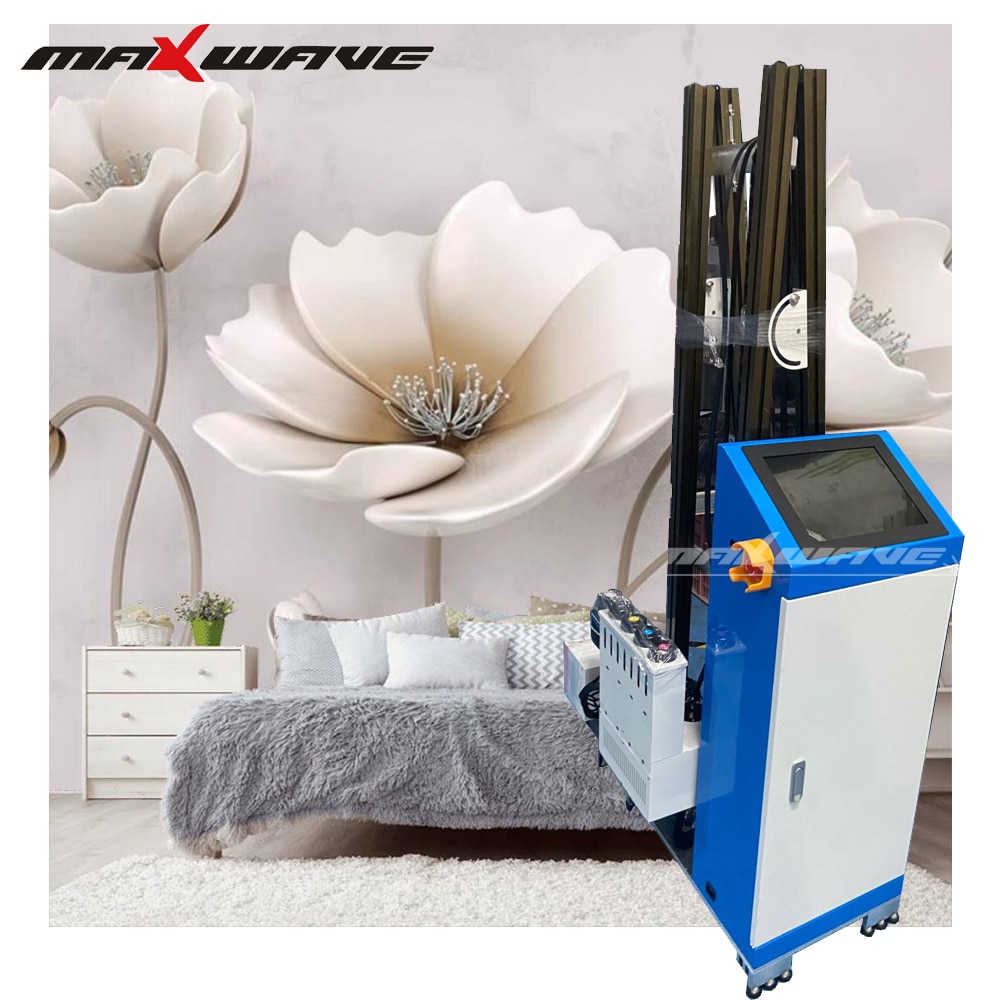 Direct To Wall Inkjet Printing Painting Machine/Vertical Inkjet background Wall Printer/Varnish Ink Wallpaper Printing Machine